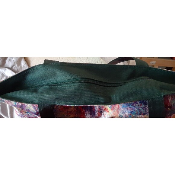 Claude Monet Impressionist Painting Tote Bag Green - Picture 7 of 9